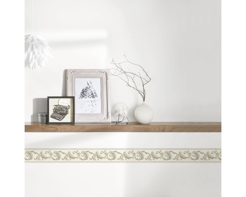 Rand 36914-2 zelfklevend ornament zilver goud 5 m x 8 cm