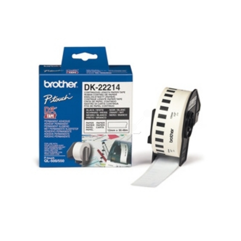 Brother DK22214 P-Touch Etiketten weiss