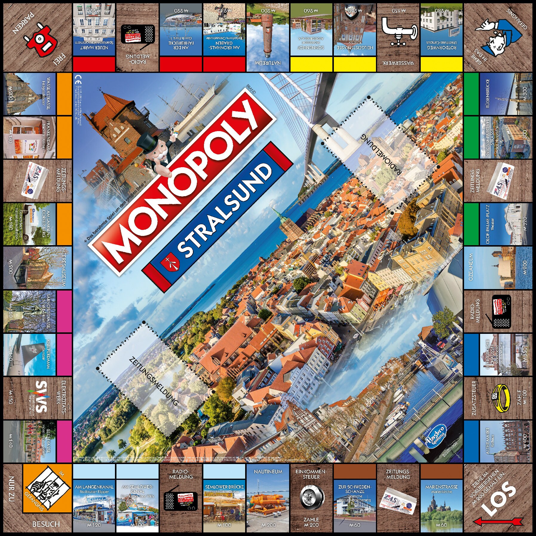 Monopoly - Stralsund Stadt City Edition Gesellschaftsspiel Brettspiel Spiel