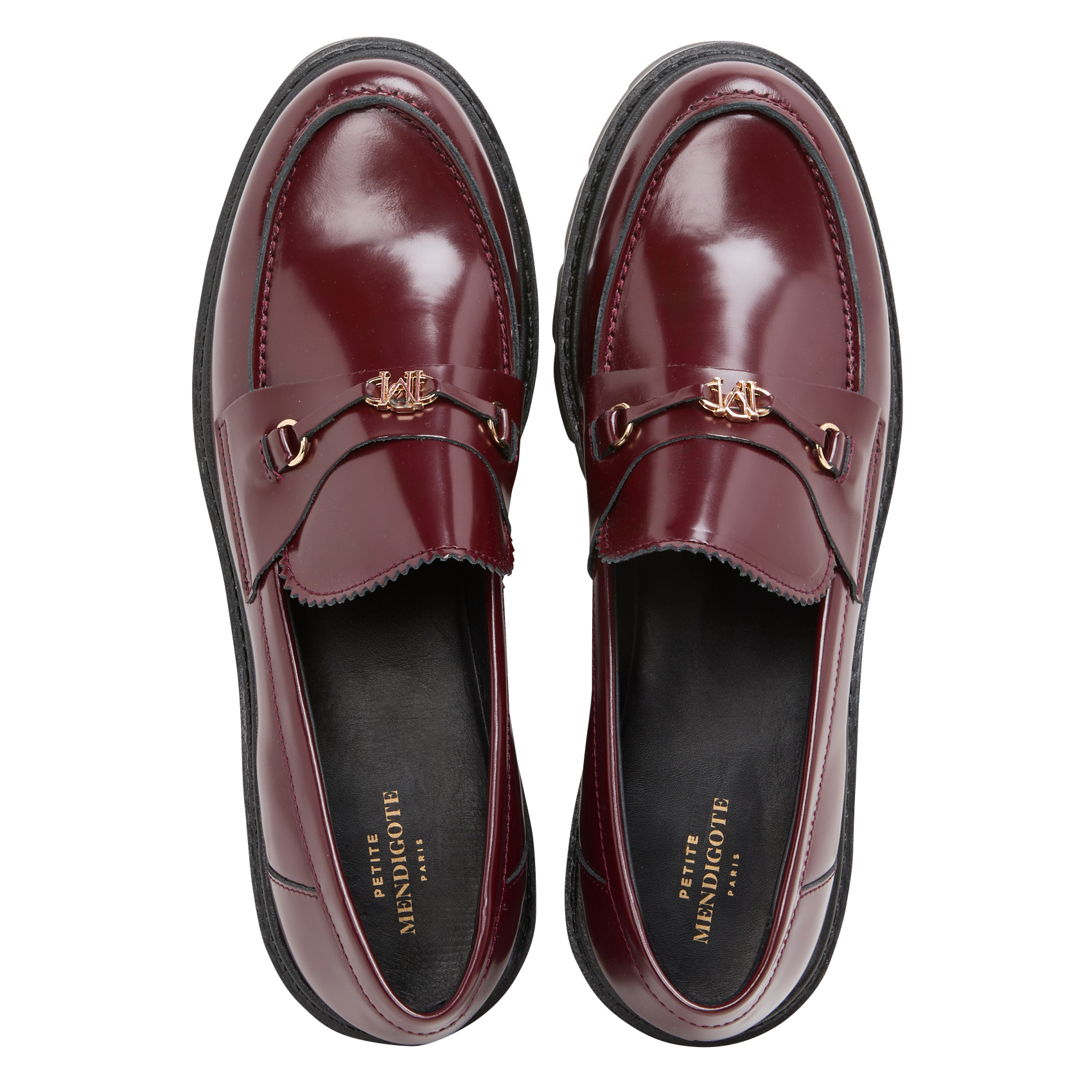 Mocassins en cuir | Rouge