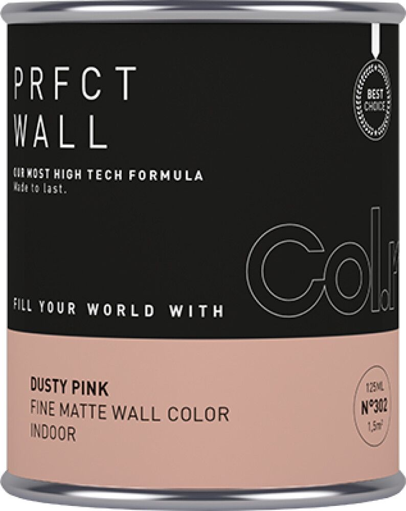 VEGGMALINGCOL.R PRFCT N.302 0,125L DUSTY PINK