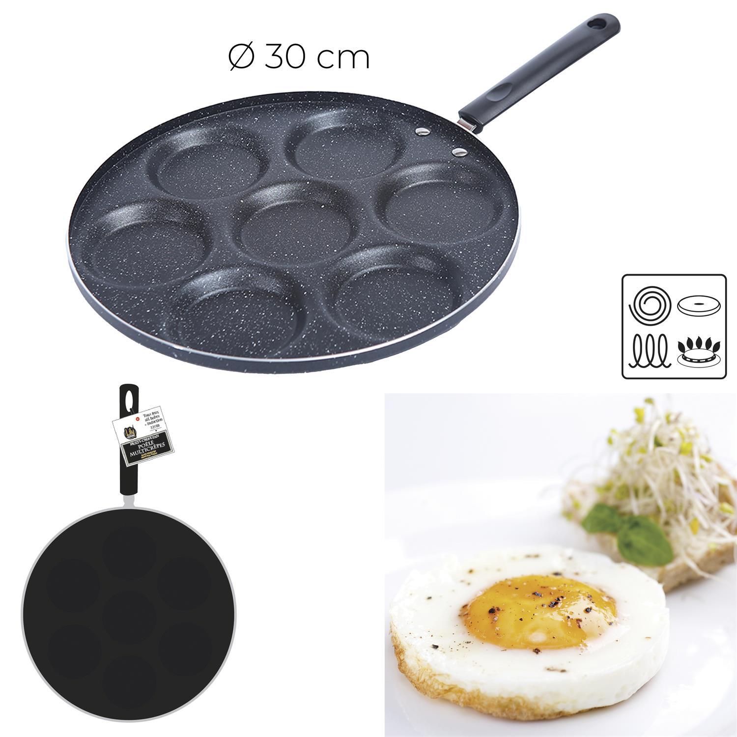 CREPIERE PANCAKE 7 TROUS D.30CM