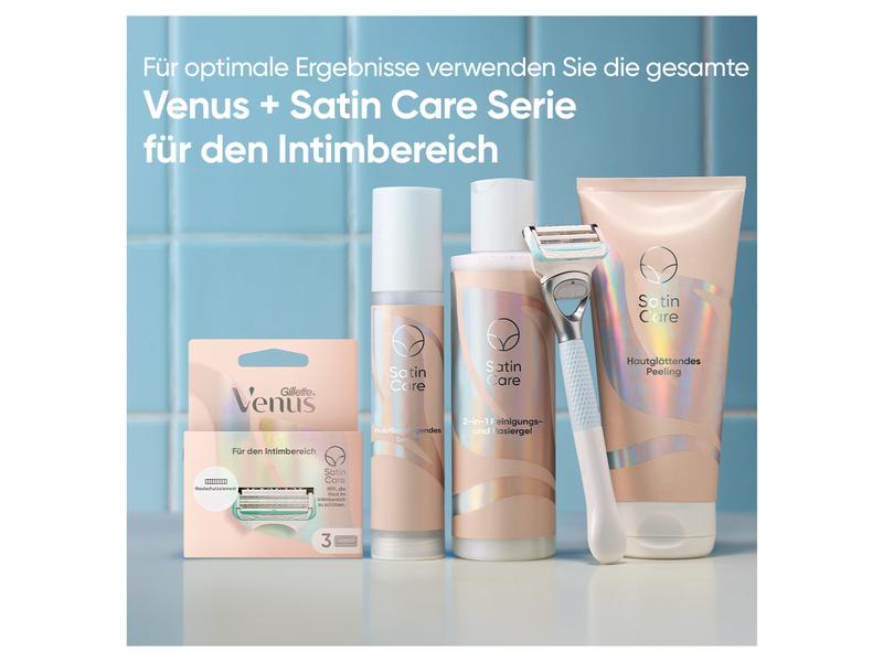 Gillette Venus Rasierset für den Intimbereich 4-teilig Rasur und Pflege aus der Satin Care Intim-Reihe