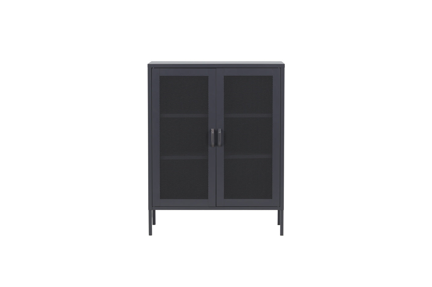FjÃ´rd - Dressoir Grijs Doors 40cm - Staal - Misha
