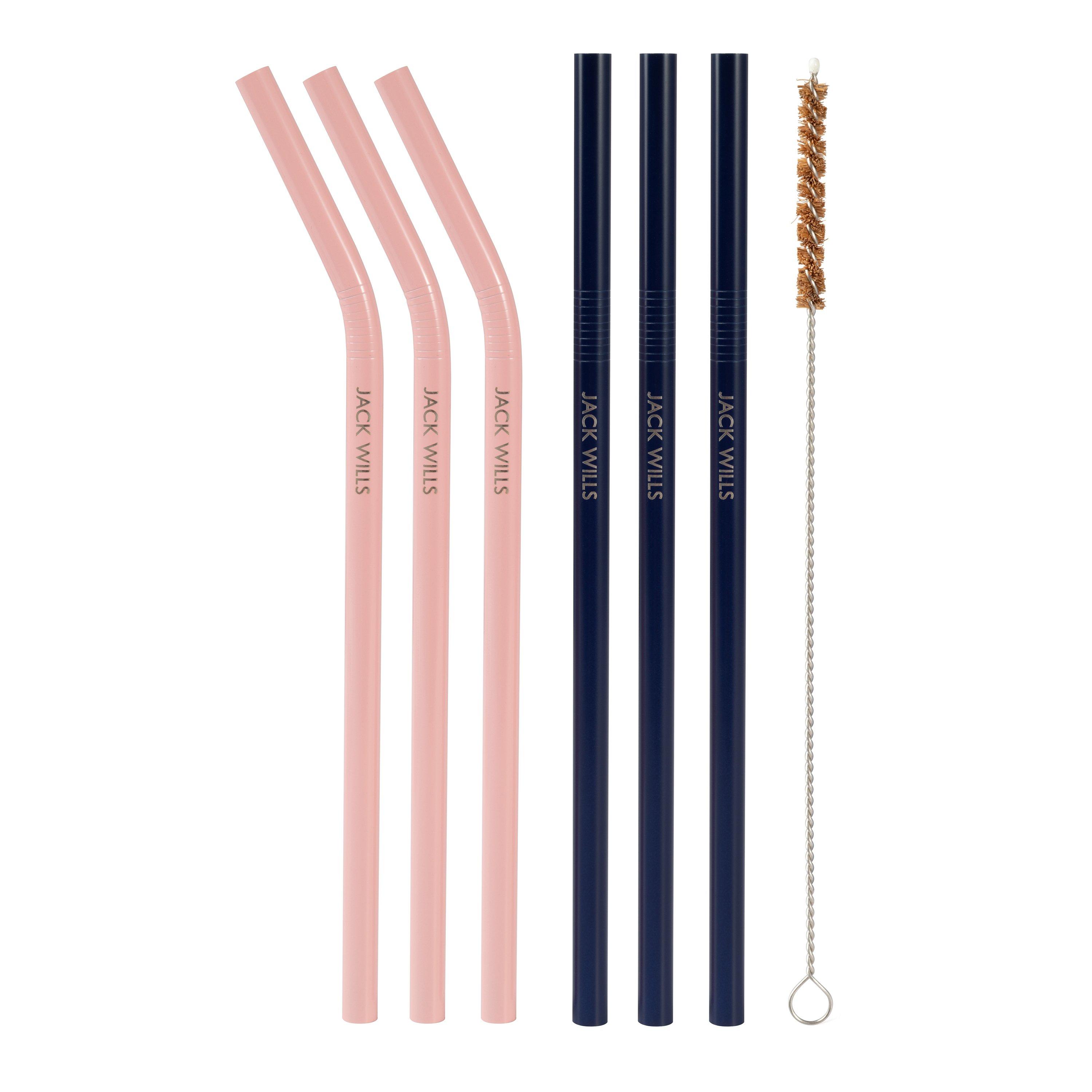 Jack Wills Reusable Stainless Steel Straws