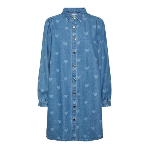 Vero Moda Lucie Denimkjole, Medium Blue Denim, S