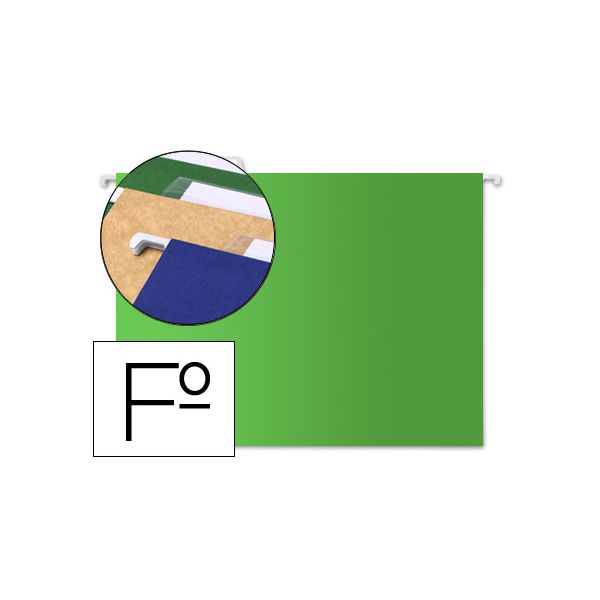 LiderPapel Capas Arquivo Suspenso Folio Kraft Verde - SF11