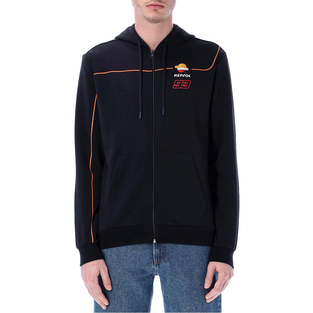 marc marquez - Sweat zippé à capuche Dual 93 Repsol Bleu