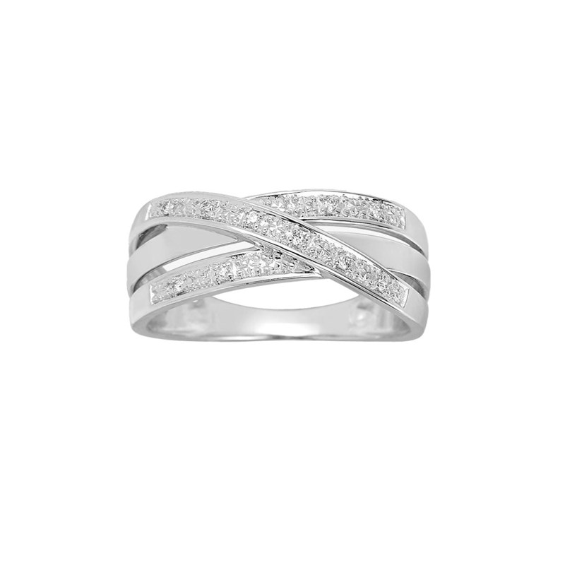 Bague Femme - Or 18 Carats - Diamant 0,05 Carats