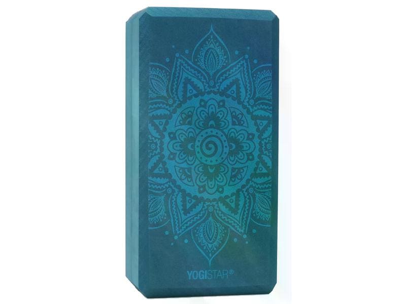 YOGIMAT Yoga Block Basic Spiral Mandala, Petrol Yoga-Block