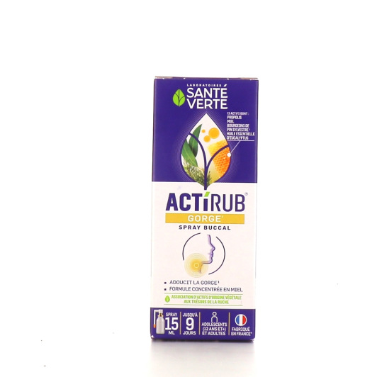Spray buccal Actirub - Maux de gorge