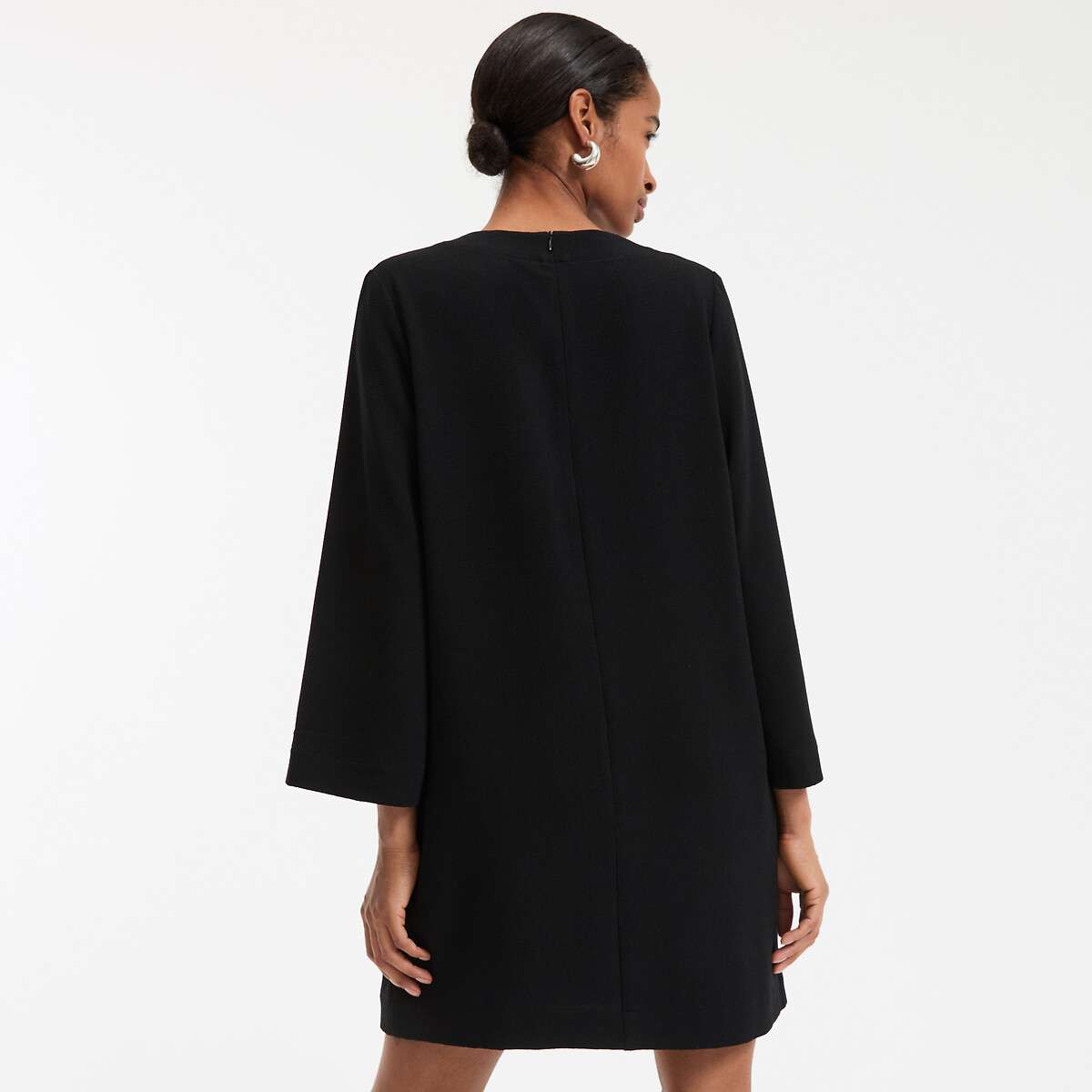 COLEÇÃO LA REDOUTE<br>Vestido amplo, curto, mangas 3/4