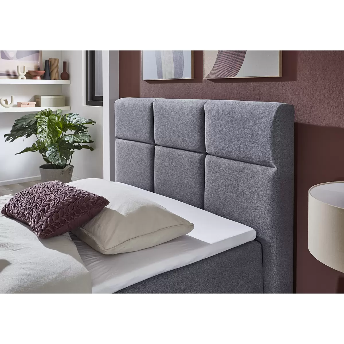 Boxspringbett Lago 120x200 Grau