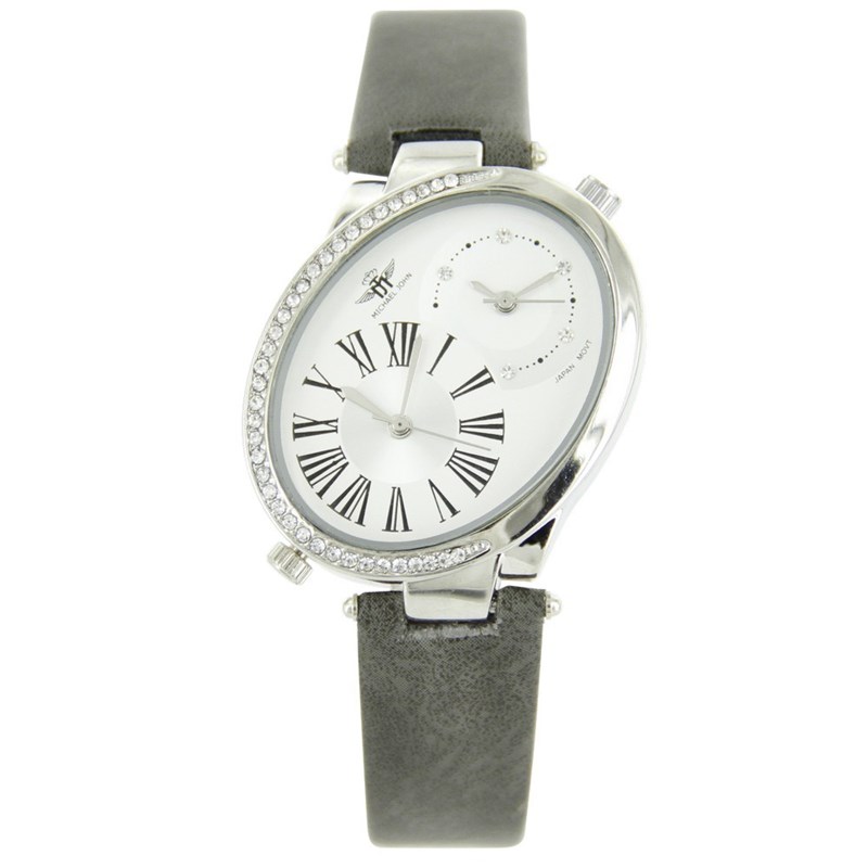 Montre Femme M. JOHN bracelet Cuir Gris