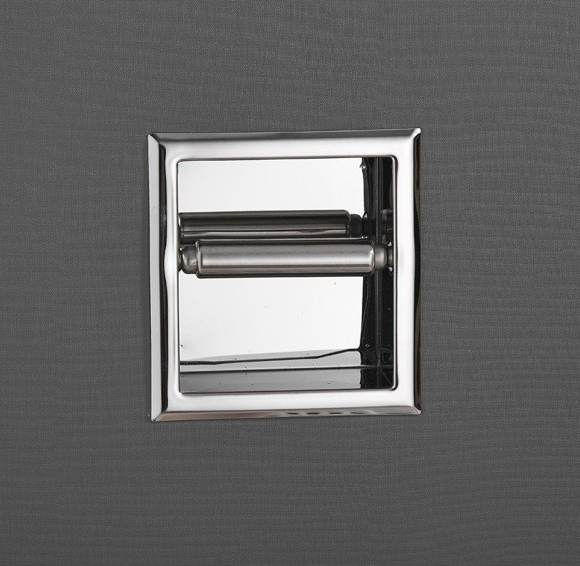 Saniclear Talpa inbouw toiletrol houder zonder klep chroom