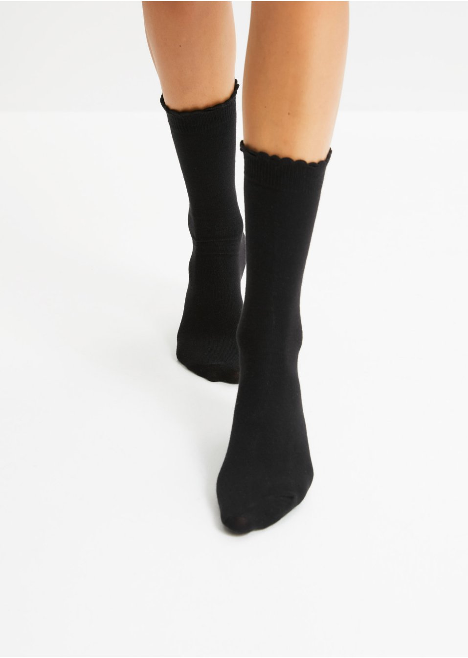 Lot de 7 paires de chaussettes avec bord ondulé