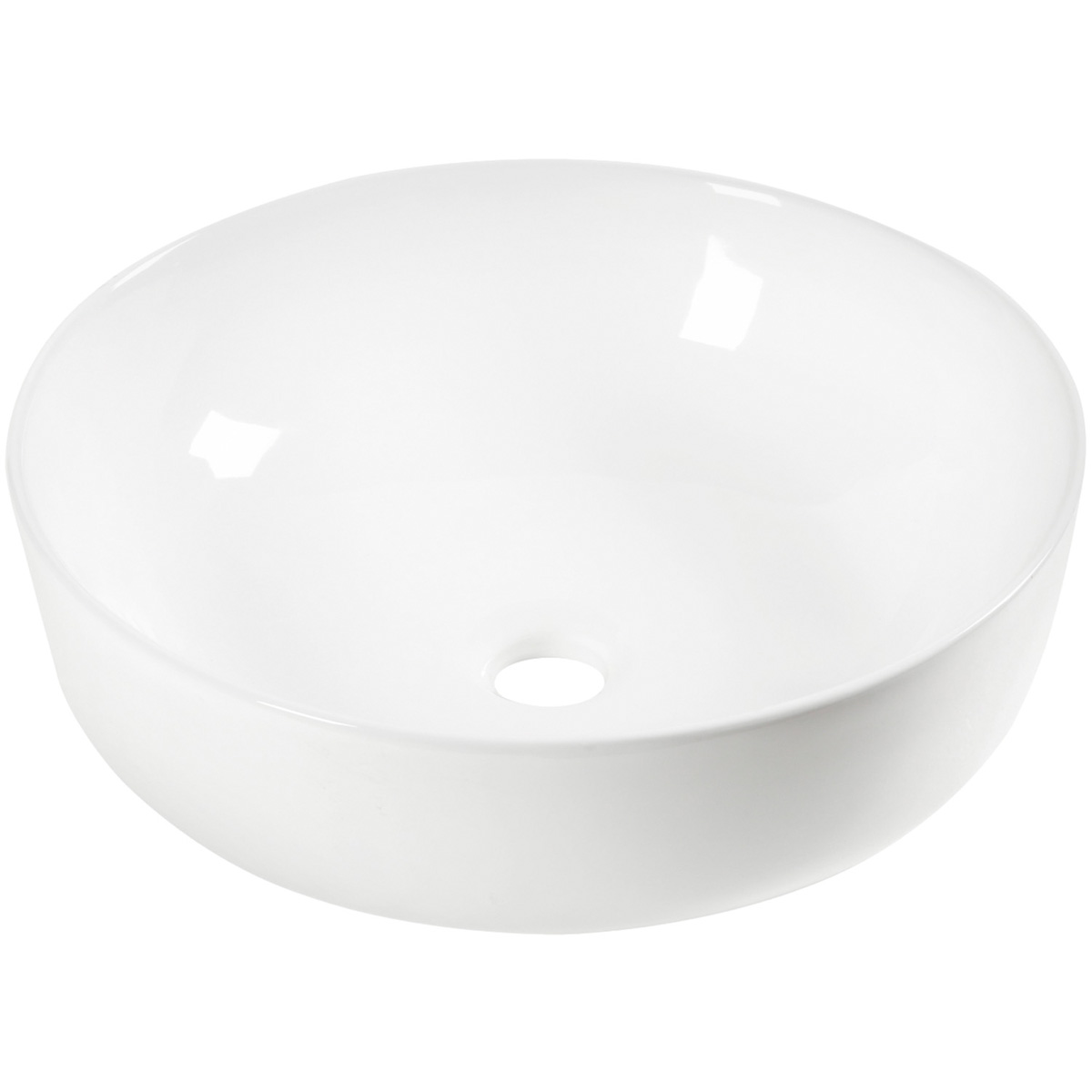 Kerra 98 waskom rond glans wit 41.5x41.5x13cm