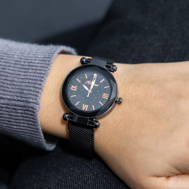 Montre Femme CHTIME bracelet Acier Noir