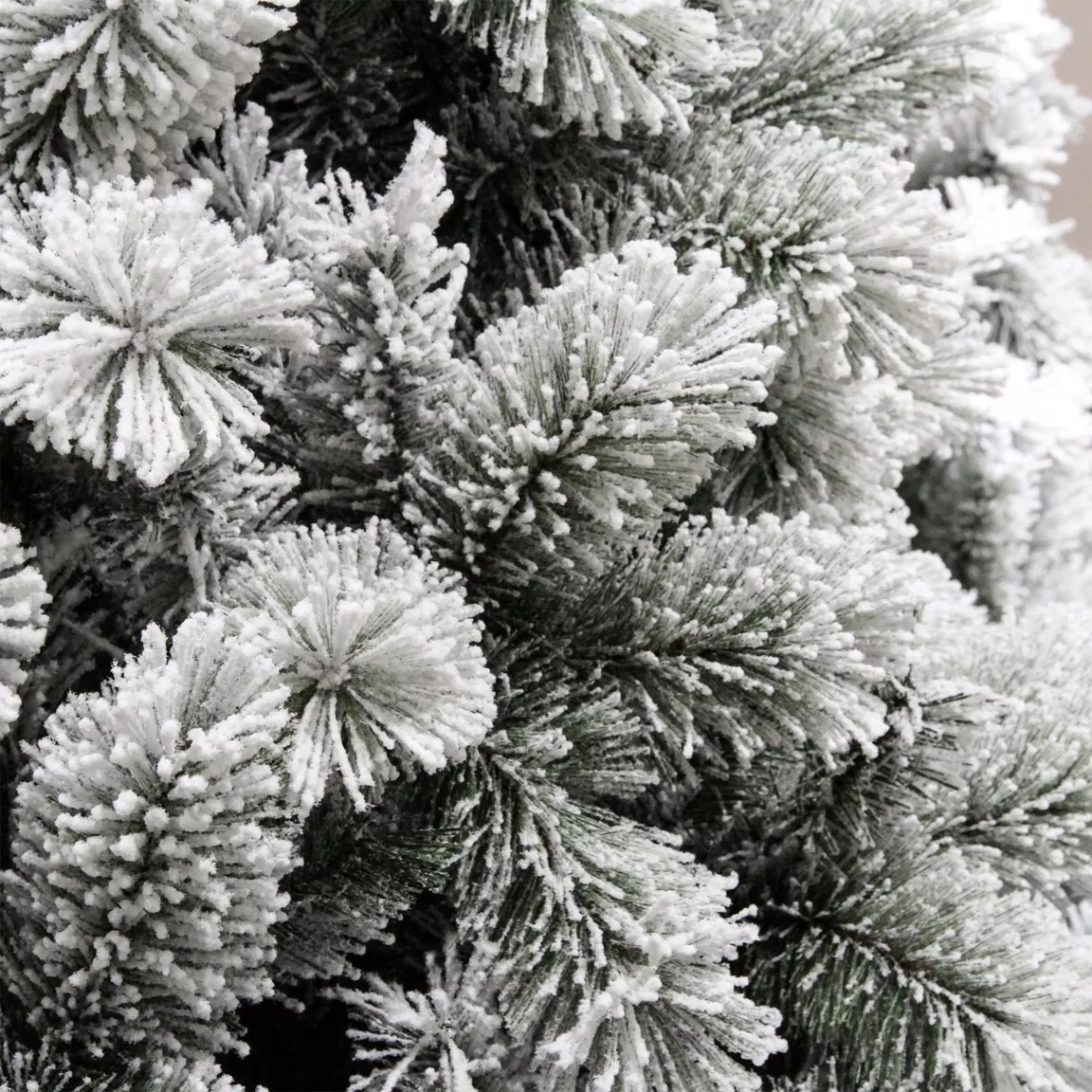 Sapin artificiel de Noël Edmonton H210 cm Vert enneigé
