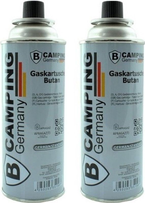 Butaan Gasflessen - 2x 227 Gram - Voor Camping Kookstelletjes