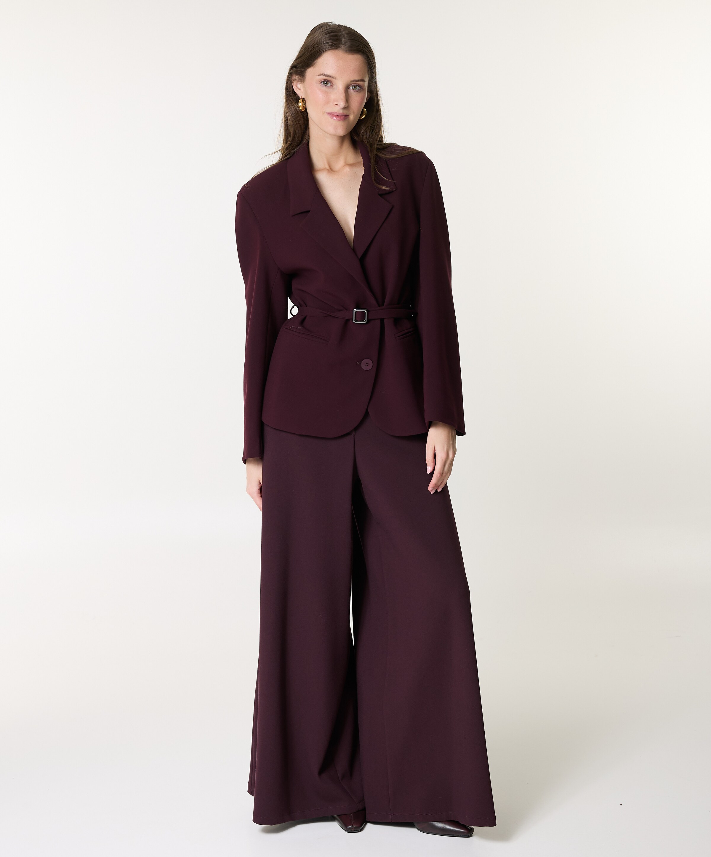 Même Road Dames blazer bordeaux
