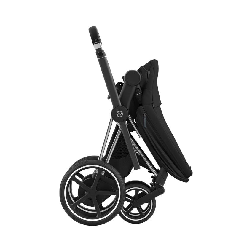 Châssis poussette Priam - Chrome Noir - Ecru