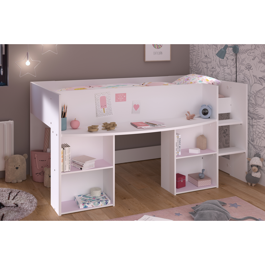 Parisot Kinder Hochbett Pirouette 1  Weiß Weiß