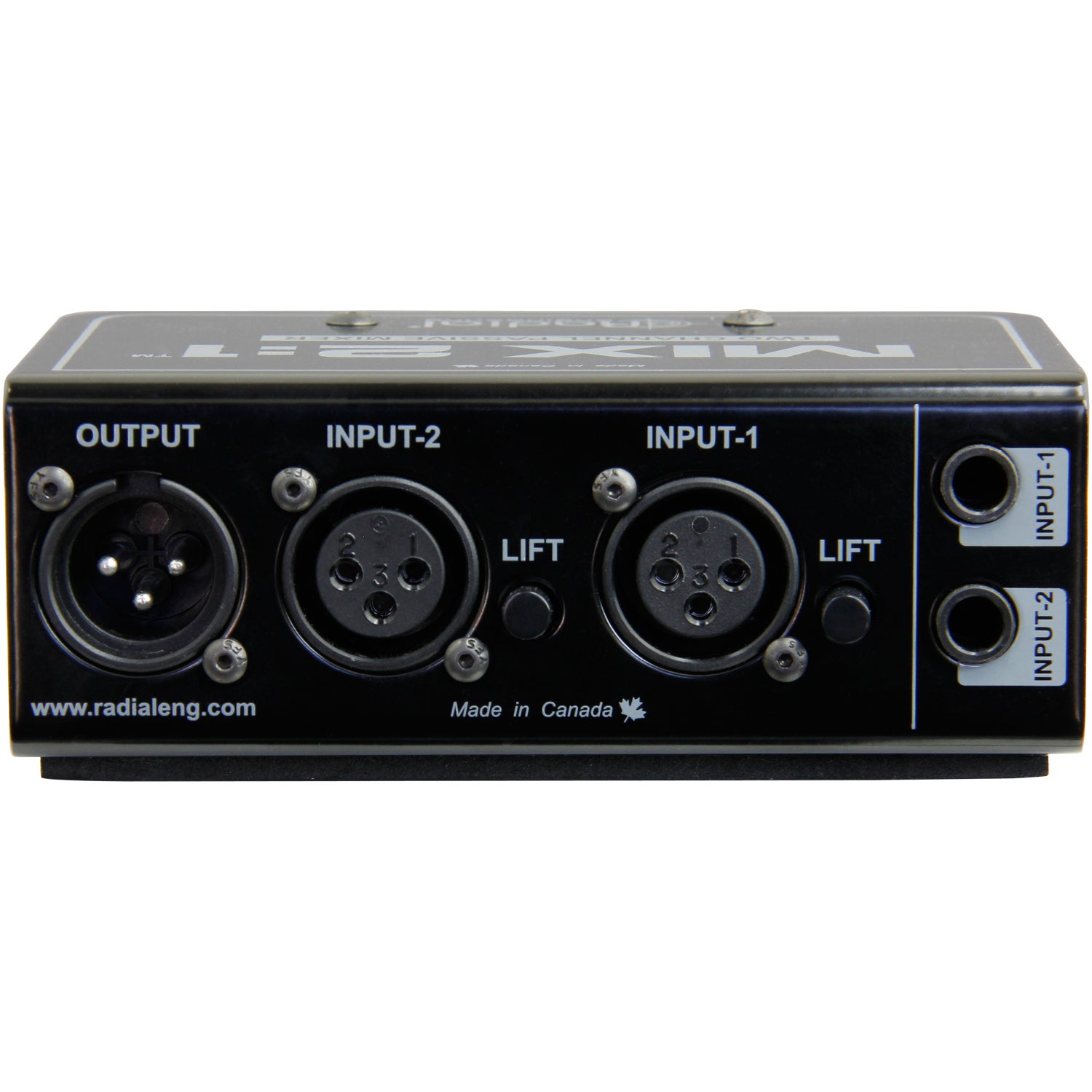 Radial Mix2:1 passieve 2-kanaals mixer
