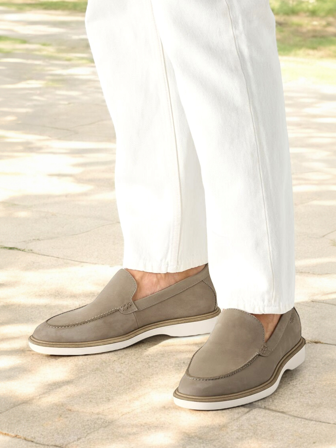Tamaris Beige Leather Loafer