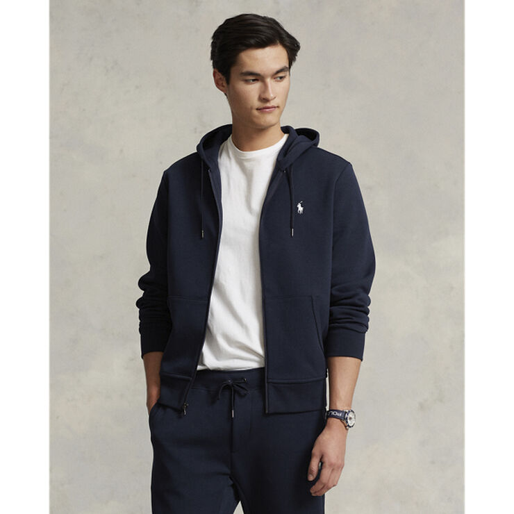 Polo Ralph Lauren Double-Knit Full-Zip Hoodie Blå