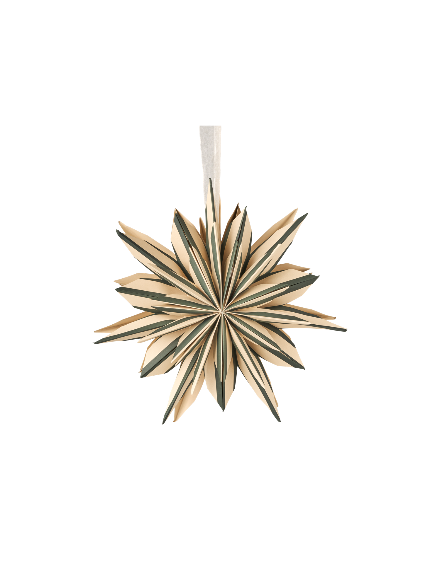 Stjerne til ophæng Ø30 cm | Papir. Ø30 cm. | Thyme Green