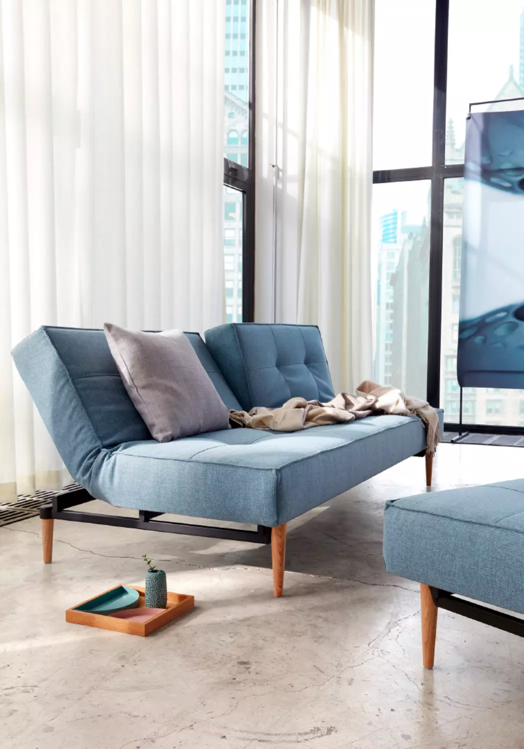 Schlafsofa Splitback Styletto hell