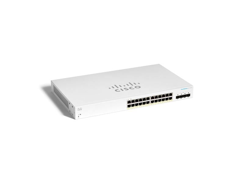 Cisco PoE  Switch CBS220-24FP-4X 28 Port Cisco Business 220 Serie Smart Switch