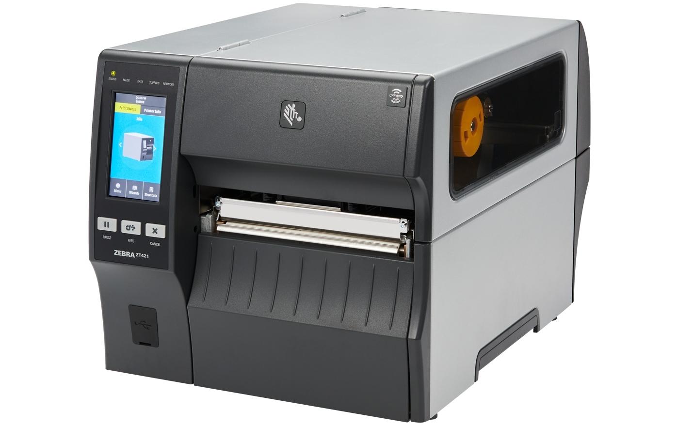 Thermodrucker ZT421 300 dpi TT Rewind<br>Industrieller Etikettendrucker