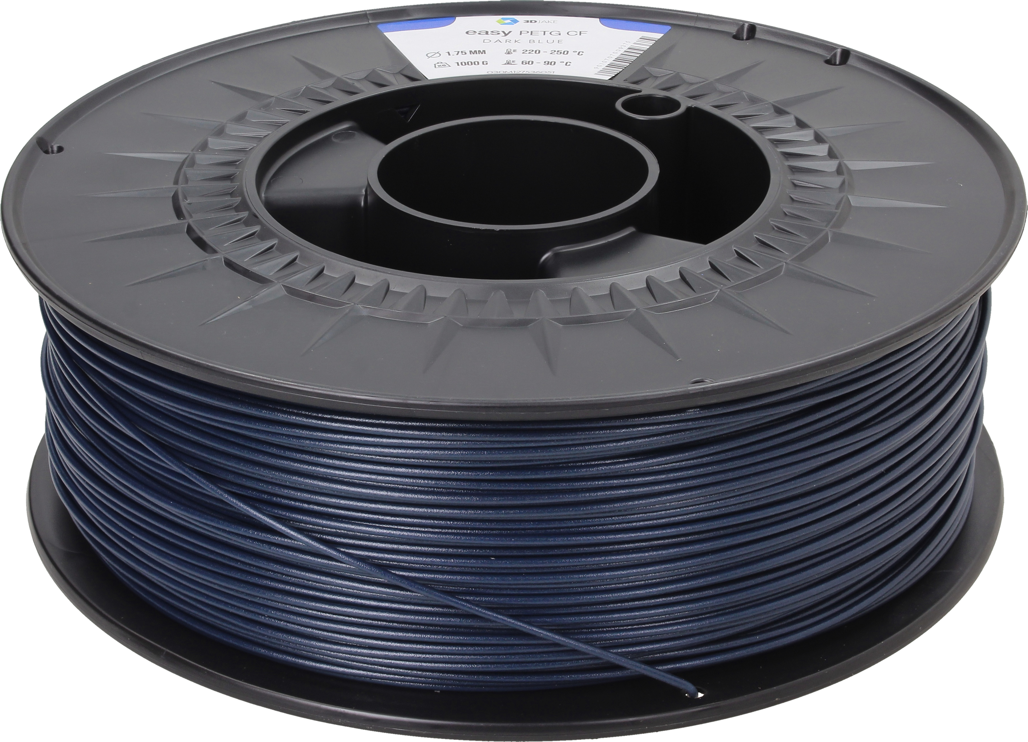3DJAKE  easyPETG CF Dunkelblau, 1,75 mm / 1000 g    PETG mit Carbonverstärkung für robuste Anwendungen in Dunkelblau