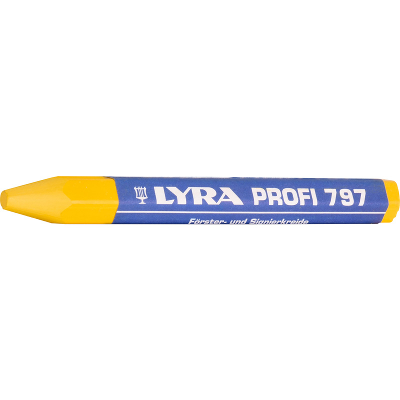 Lyra vetkrijt zeskant Geel