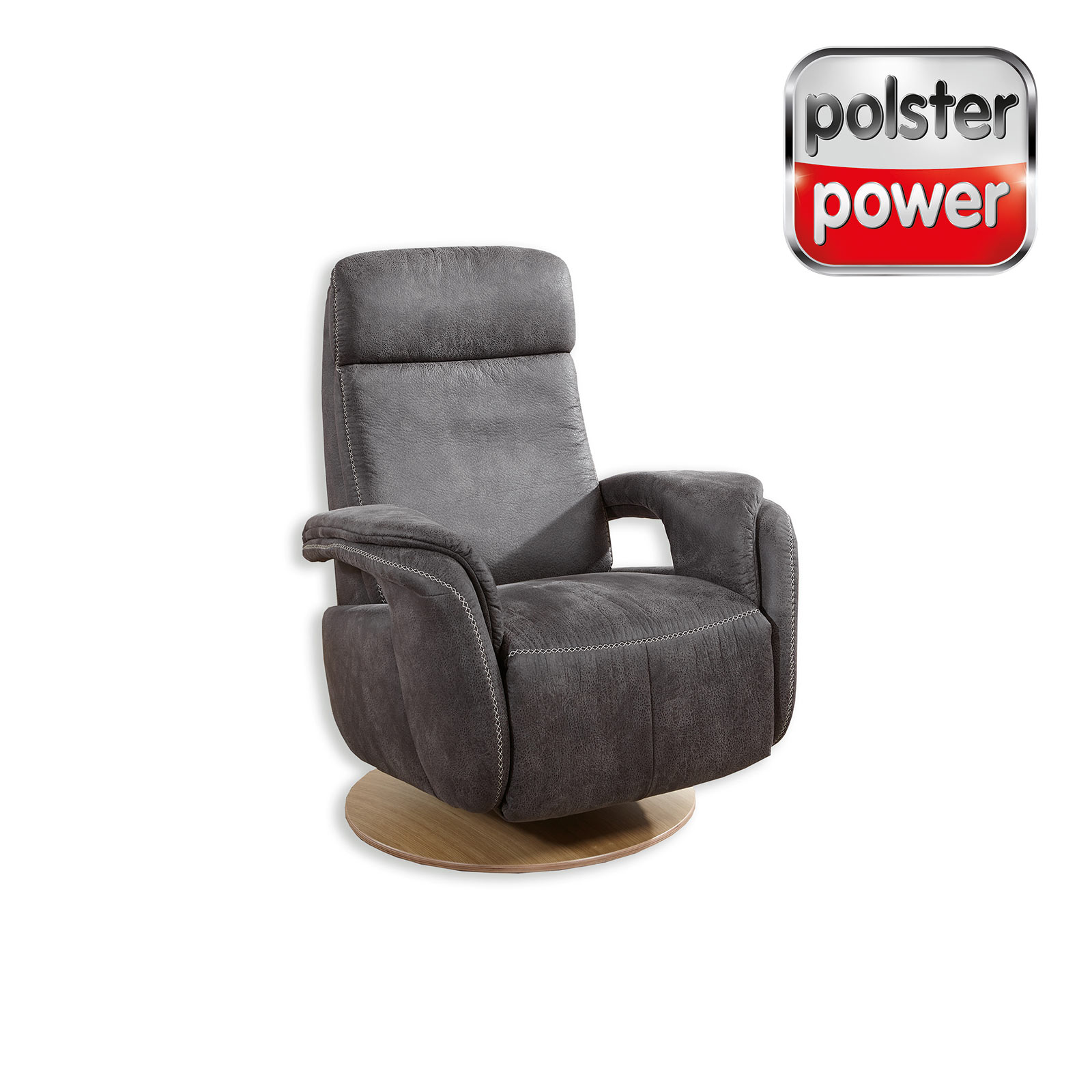 polsterpower Relaxsessel - grau - mit Funktion