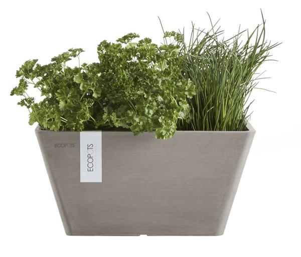 Ecopots Kunststoff-Topf Berlin, quadratisch
