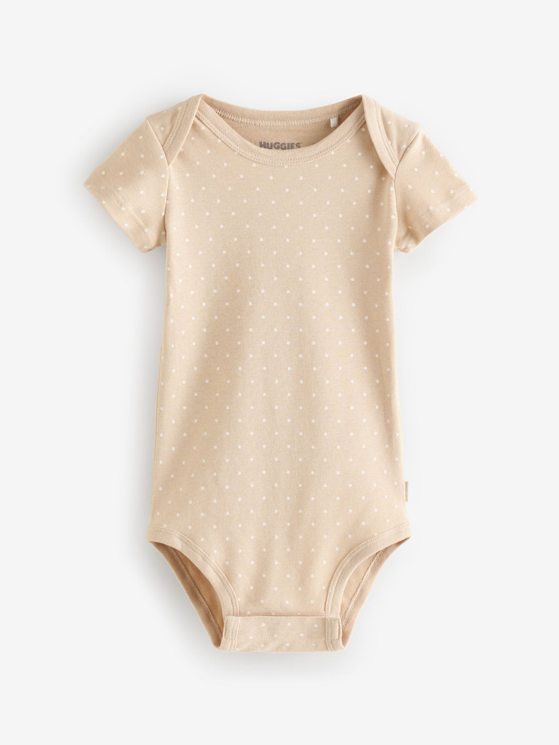 Baby Short Sleeve Evolope Neck Bodysuits 3 Pack
