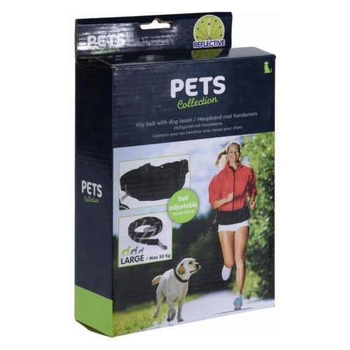 Coleira preta Pets Collection para animais de estimação