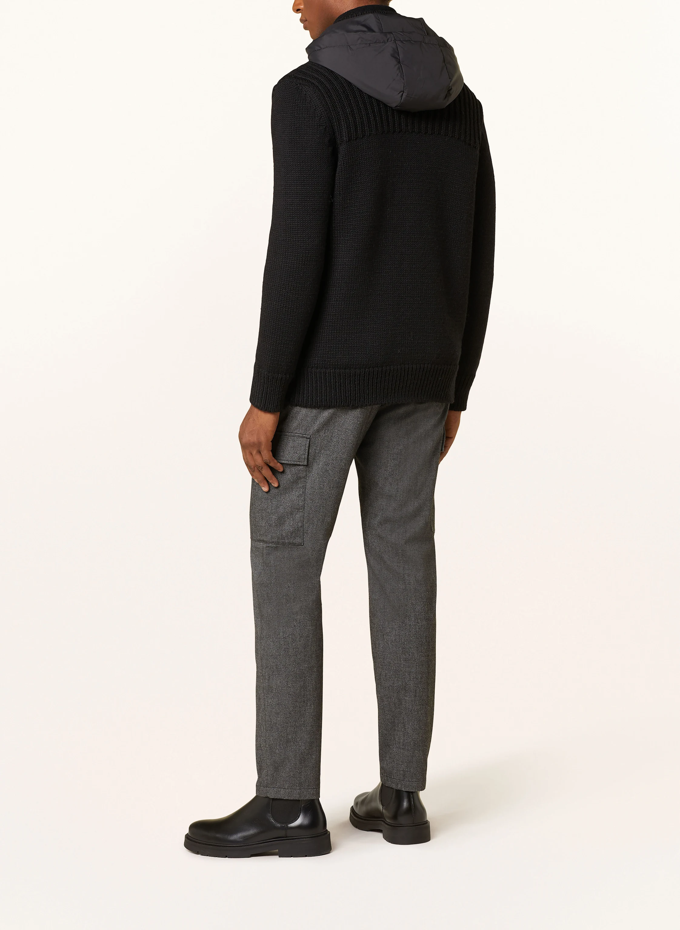 Marc O'Polo Strickjacke mit abnehmbarer Kapuze
