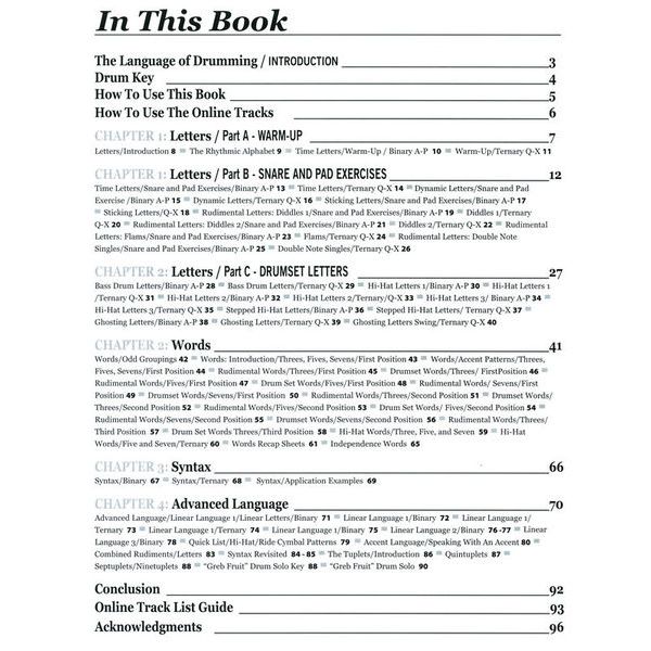 Hal Leonard Benny Greb The Language Of