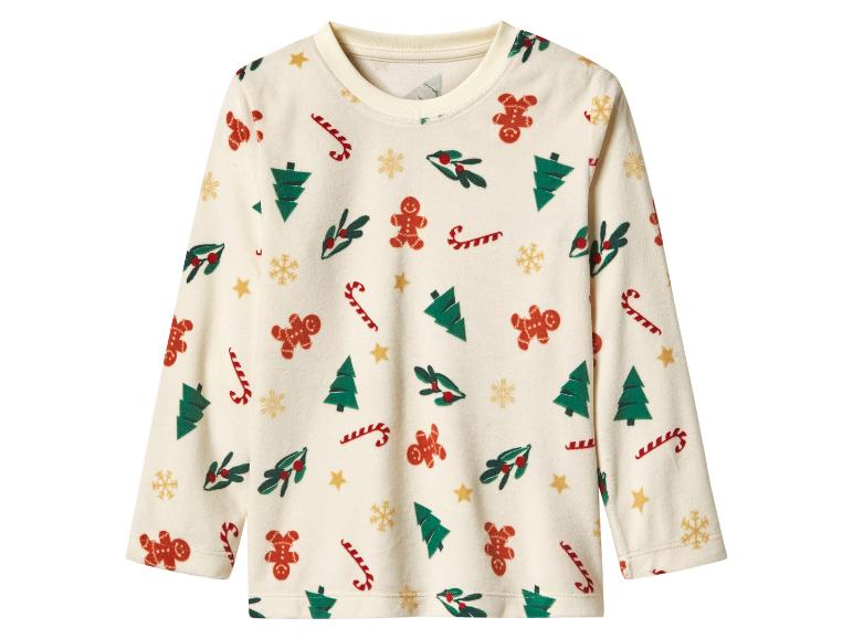 Velours kinder kerstpyjama