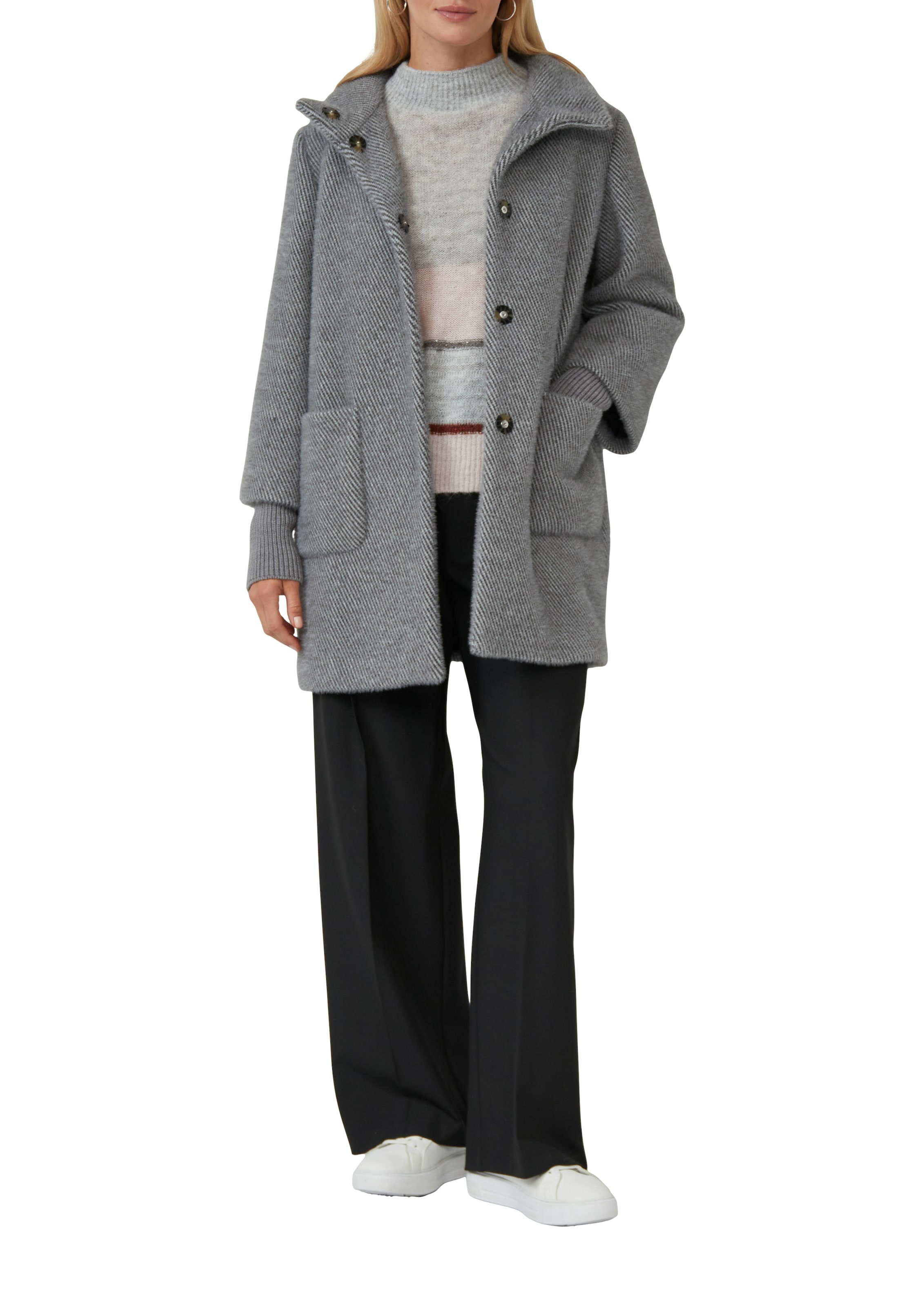 s.Oliver BLACK LABEL Wintermantel mit Stehkragen