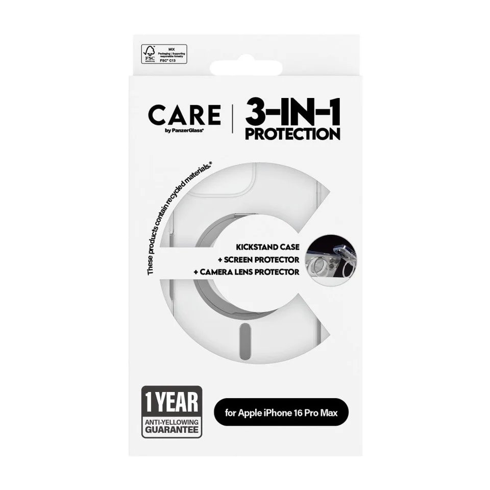 CARE by PanzerGlass - Feature 3-in-1 Ceramic Bundle - iPhone 16 Pro Max