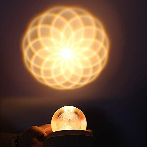 360° LED Kristall Kugel USB Galaxy Nachtlicht Home Dekoration mit Musik - Universum