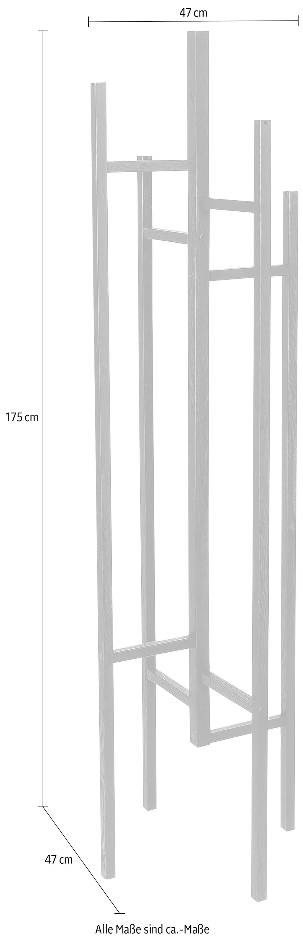 Woodman Garderobenständer »Eigen« im skandinavian Design, aus keilverzinkter massiver Buche, FSC®