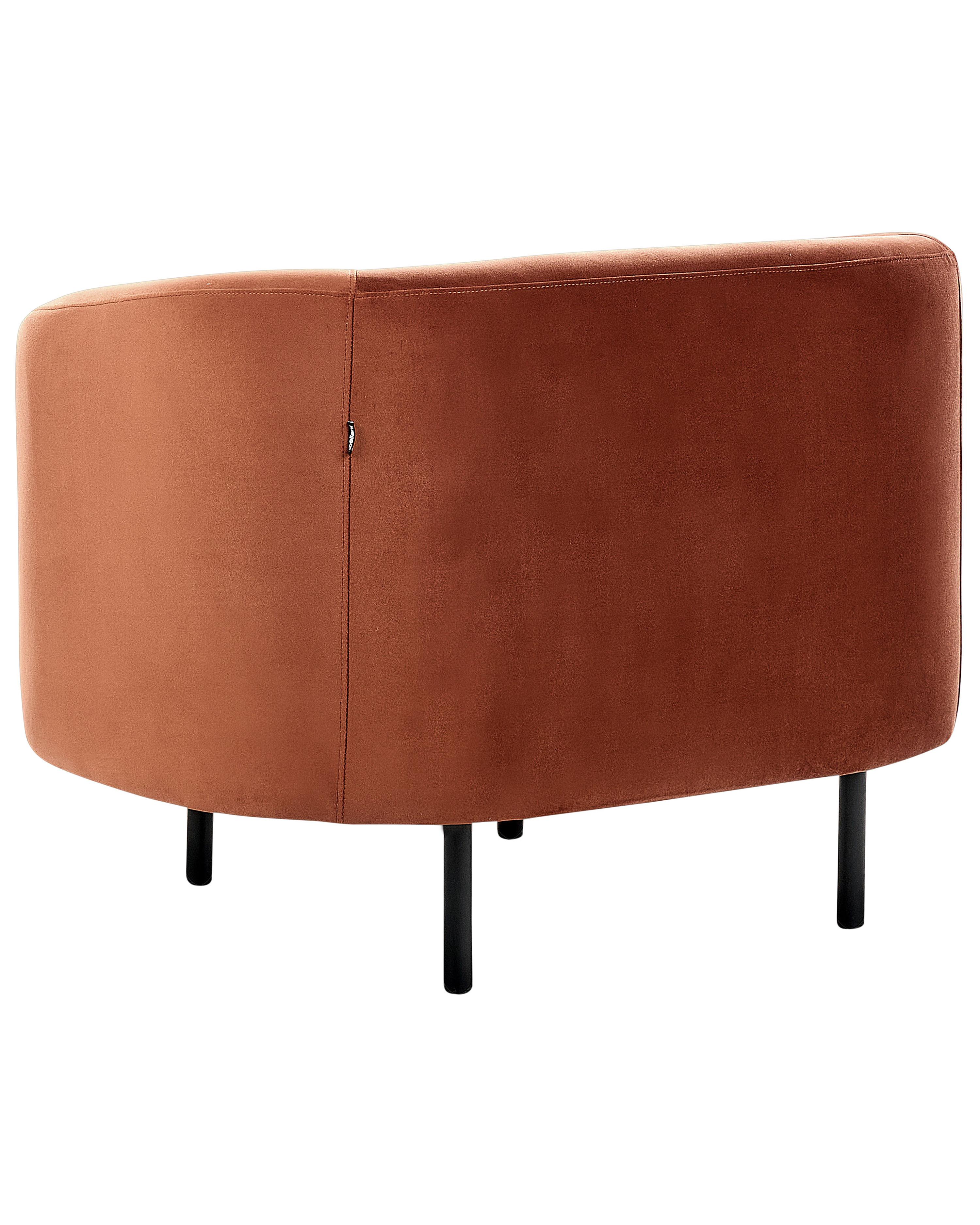 Fauteuil LOEN Fluweel Oranje