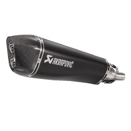 Silencieux Akrapovic Inox noir embout carbone
