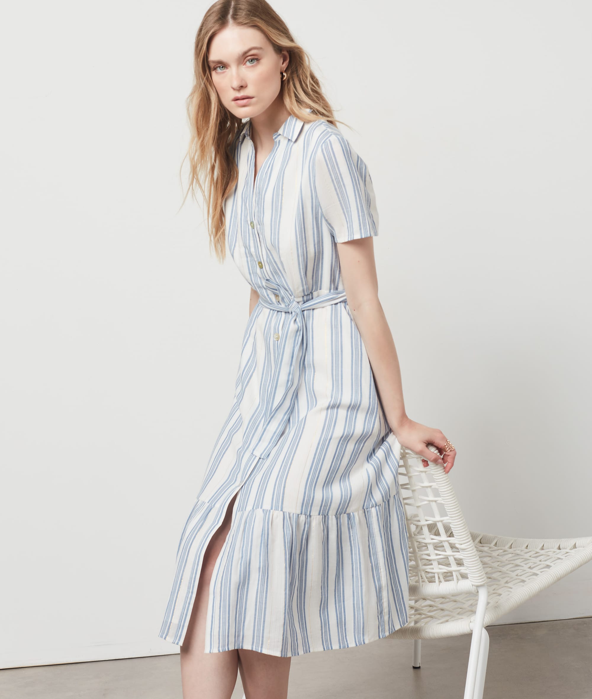 Robe longue en coton